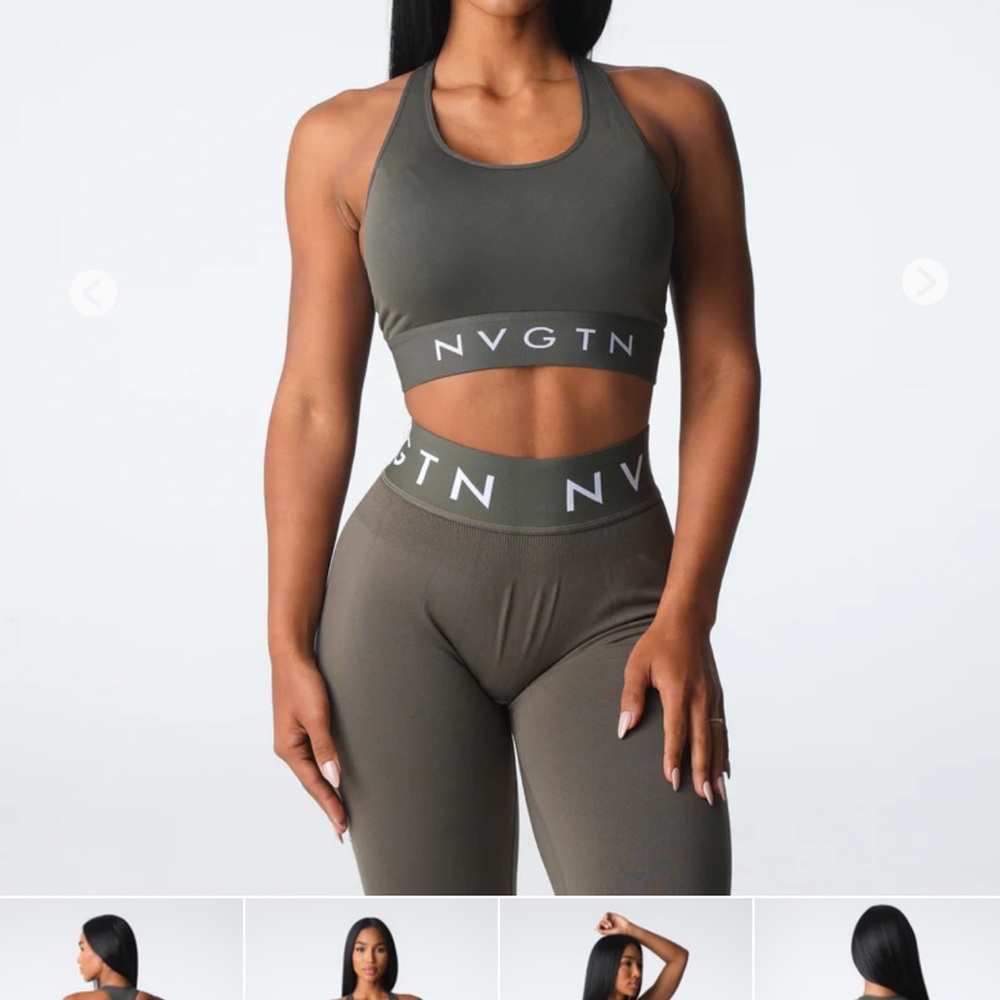 NVGTN Olive Legacy Sport Seamless Bra
